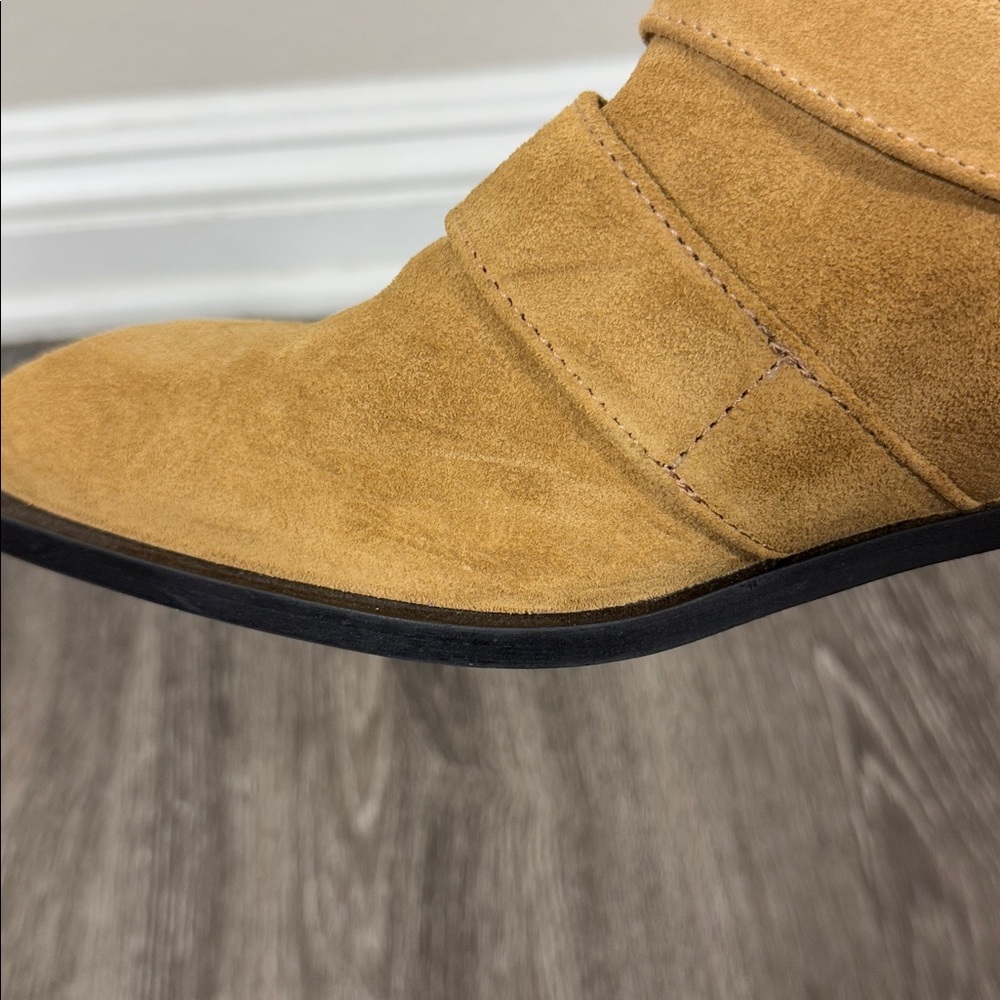 ALOHAS Eras Suede Tan Leather Ankle Boots - Picture 13 of 13